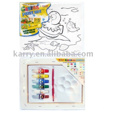 kids canvas painting set